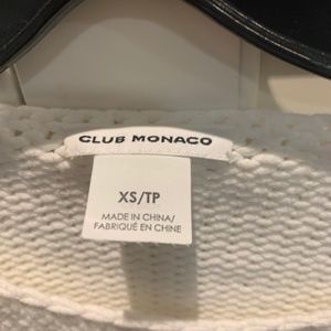 Club Monaco White Cotton Sweater